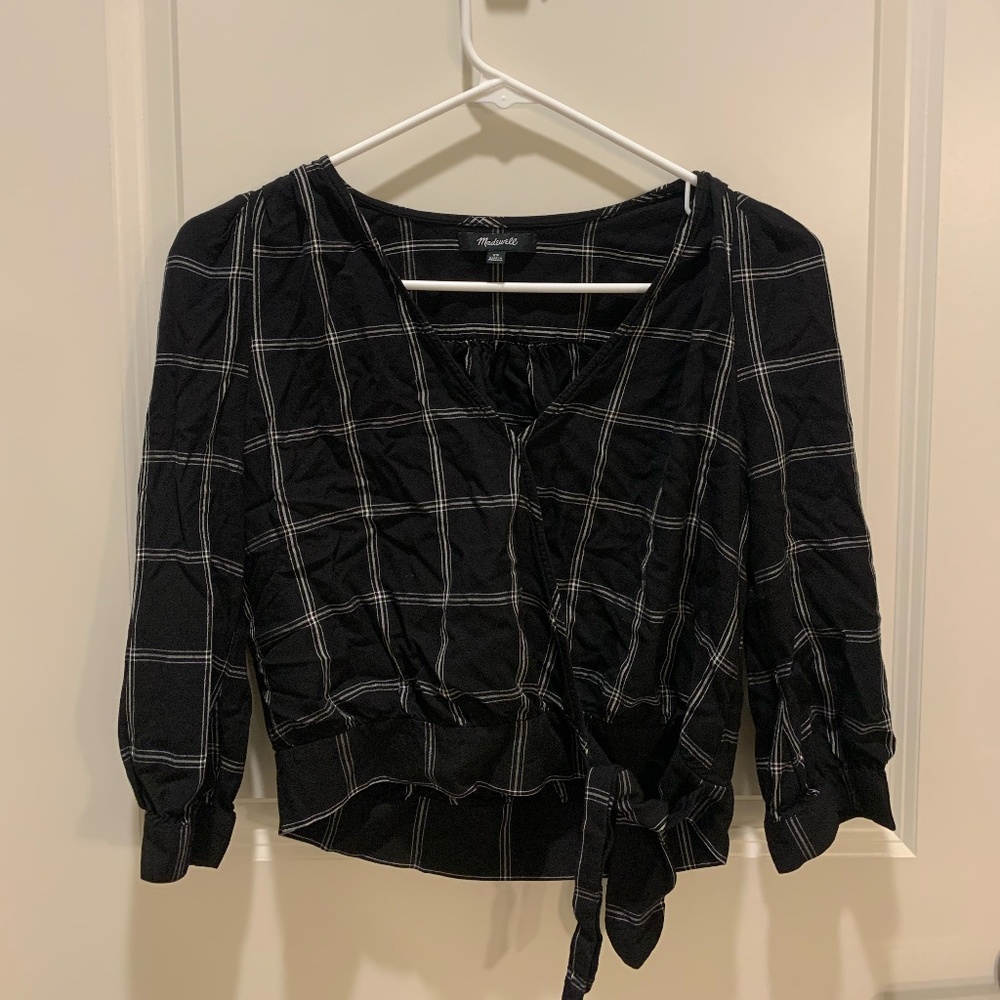 Madewell Tie Front Blouse
